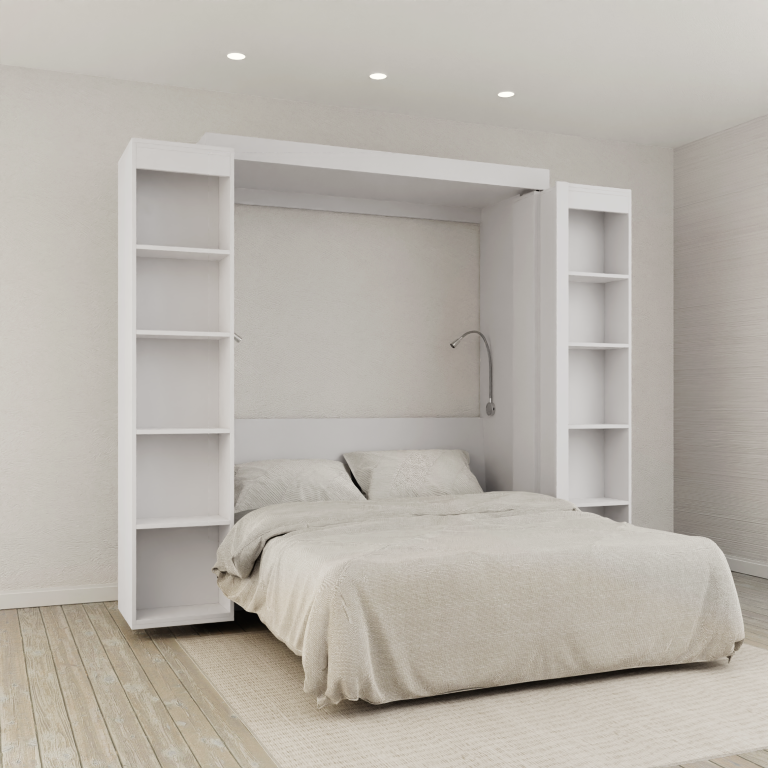 IN STOCK Double/Full Size Boaz BiFold Bookcase Murphy Bed