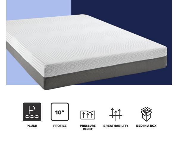 SHORT QUEEN 10" Medium Memory Foam Mattress
