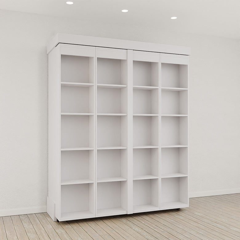 IN STOCK Queen Size Boaz BiFold Bookcase Murphy Bed - White