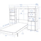 IN STOCK Black Majestic Library Bed: Supreme (Full Size)