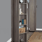 IN STOCK Queen Size Boaz BiFold Bookcase Murphy Bed - Monaco Textured Finish