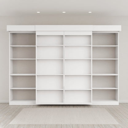 IN STOCK QUEEN SIZE Majestic Library Bed - White