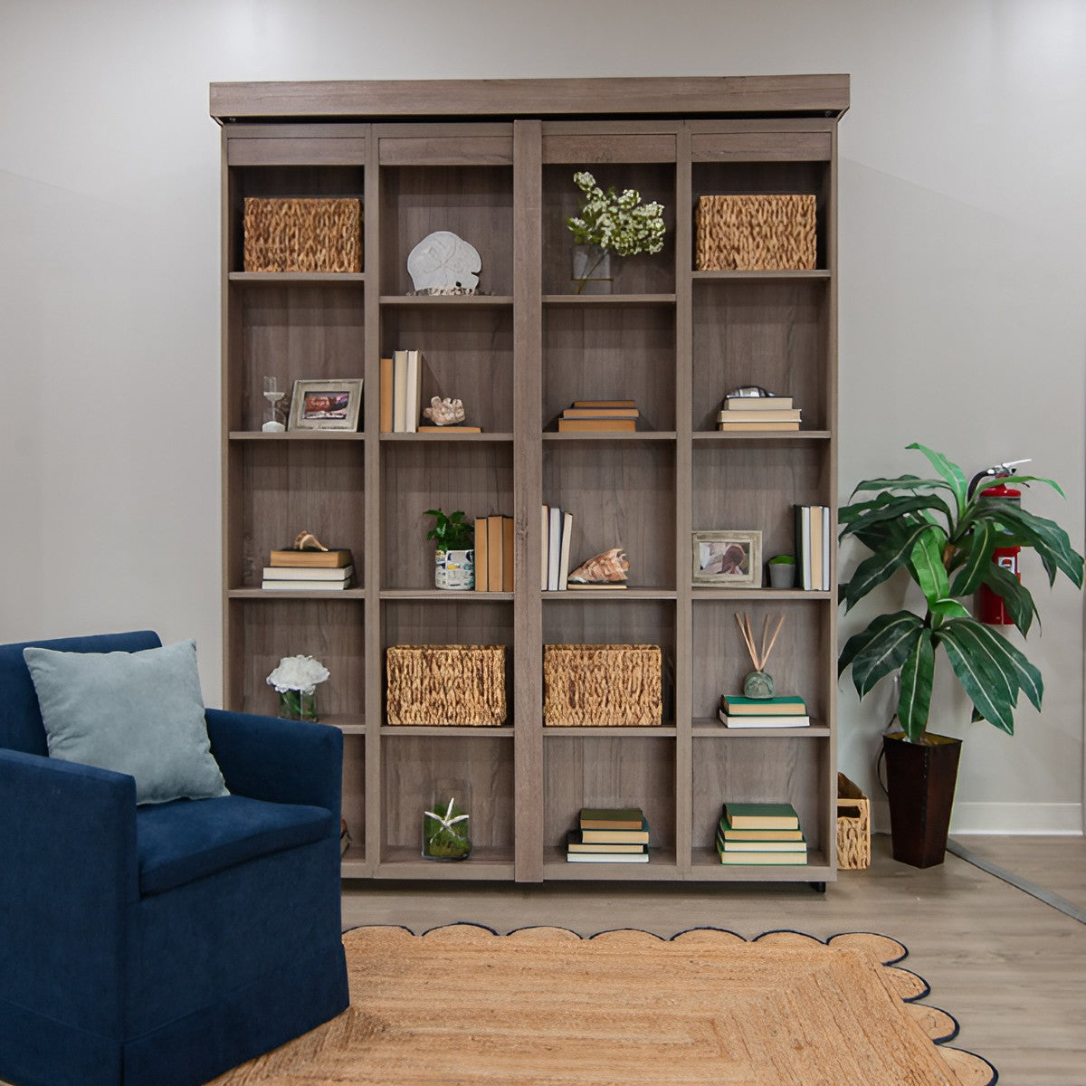 boaz-bifold-bookcase-murphy-bed-in-monaco-textured-melamine-finish-front-view