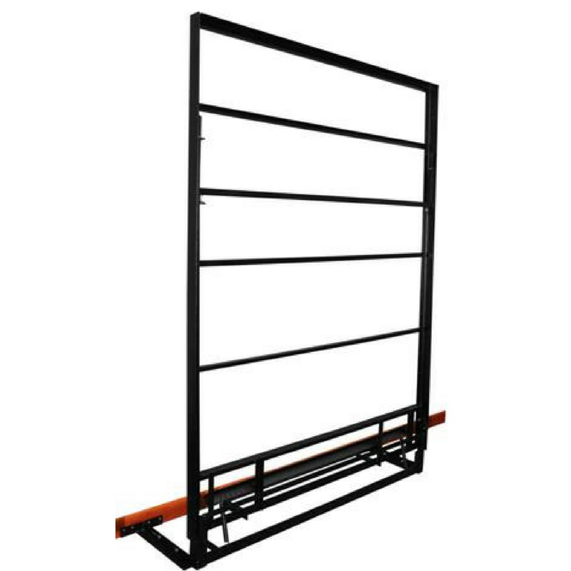 Murphy Door Bed Frame in metal bed frame pulled up