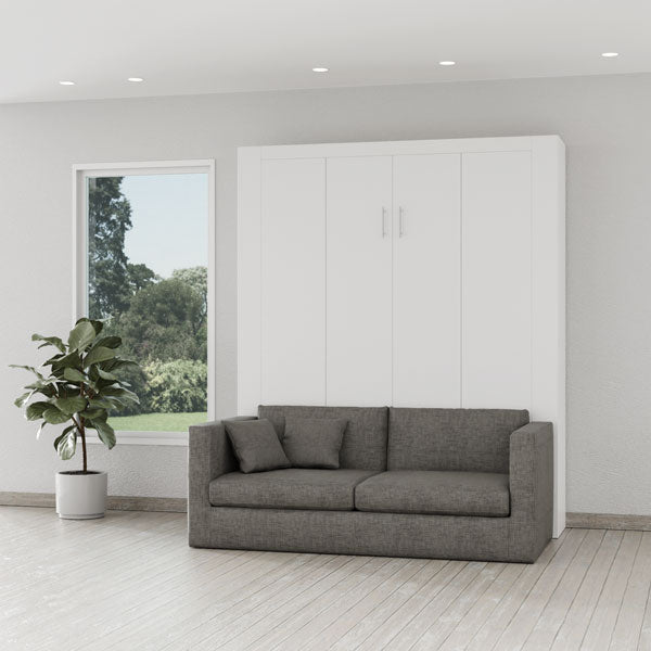 IN STOCK - Queen Size "Sofa And Panel Bed Ensemble" with "Mineral" Sofa